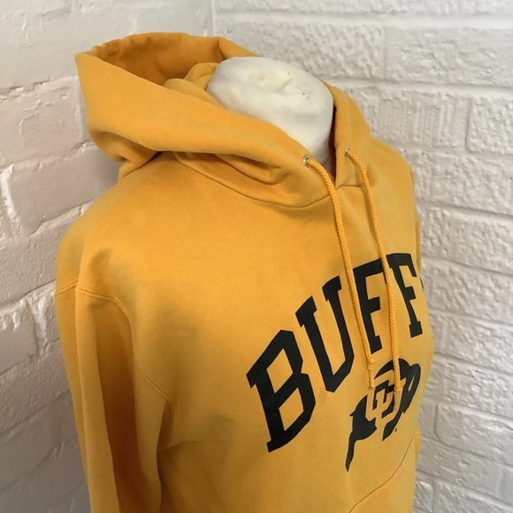 Champion Hoodie - Size S - Mustard - Buffs / Buffaloes- P2P 20” - Picture 3 of 8